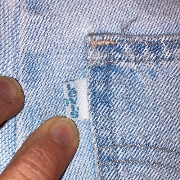 Vintage Levi’s white tab removable strap overalls made in USA 24 months unisex - Picture 12 of 15